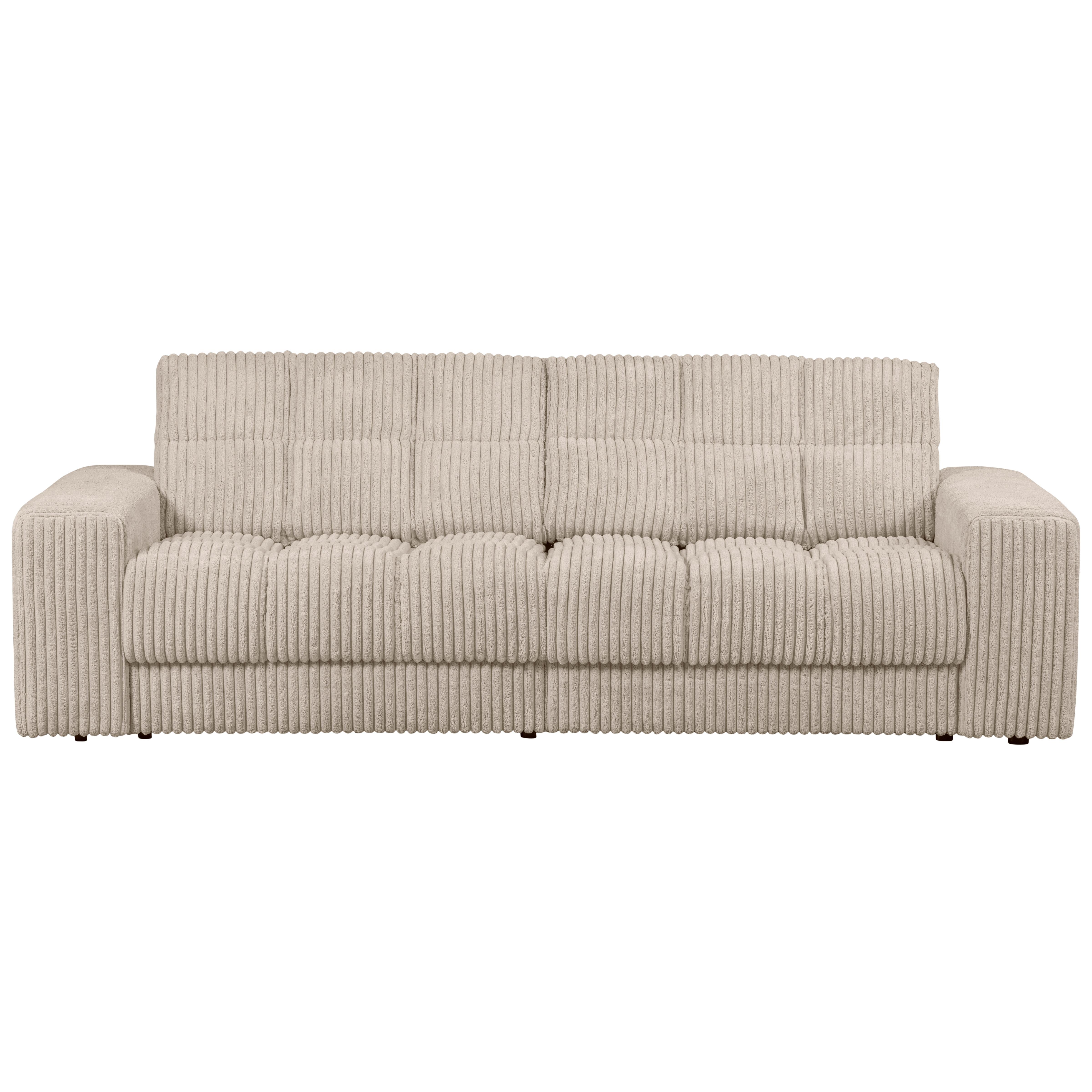2-Sitzer-Sofa Second Date Beige B: 226cm - Beige/Schwarz, Design, Kunststoff/Textil (226/78/99cm) - Livetastic