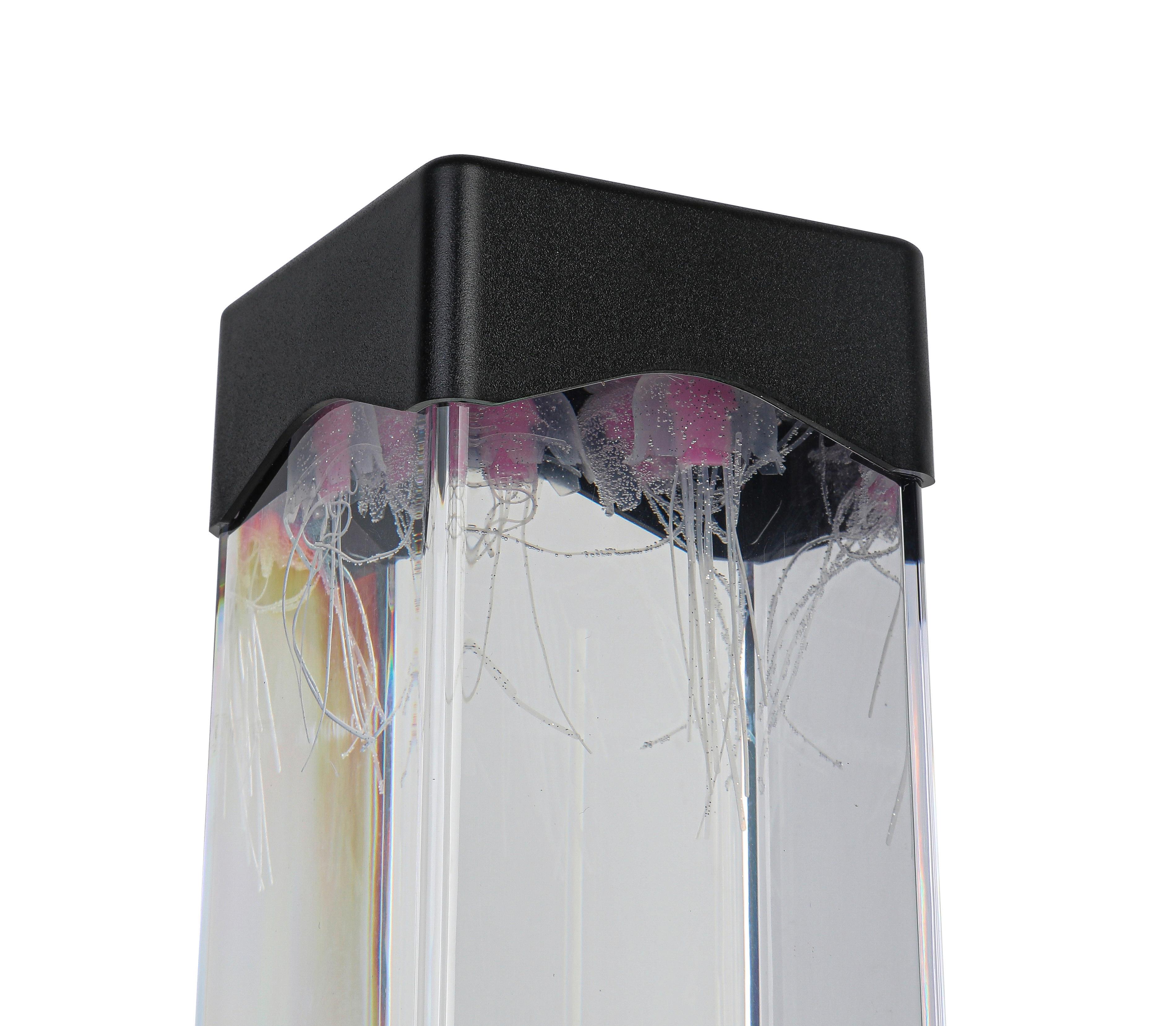 LED-DEKORATIONSLAMPA QUALI - svart/transparent, Modern, plast (7,5/23,3/7,5cm) - Mömax