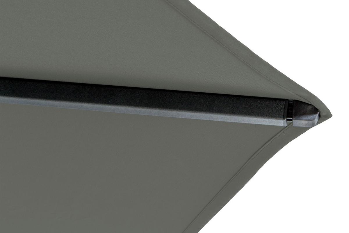 Sonnenschirm Anthrazit/ Olivgrün ca. 250x238x200 cm - Anthrazit/Olivgrün, KONVENTIONELL, Textil/Metall (250/200cm) - Siena Garden