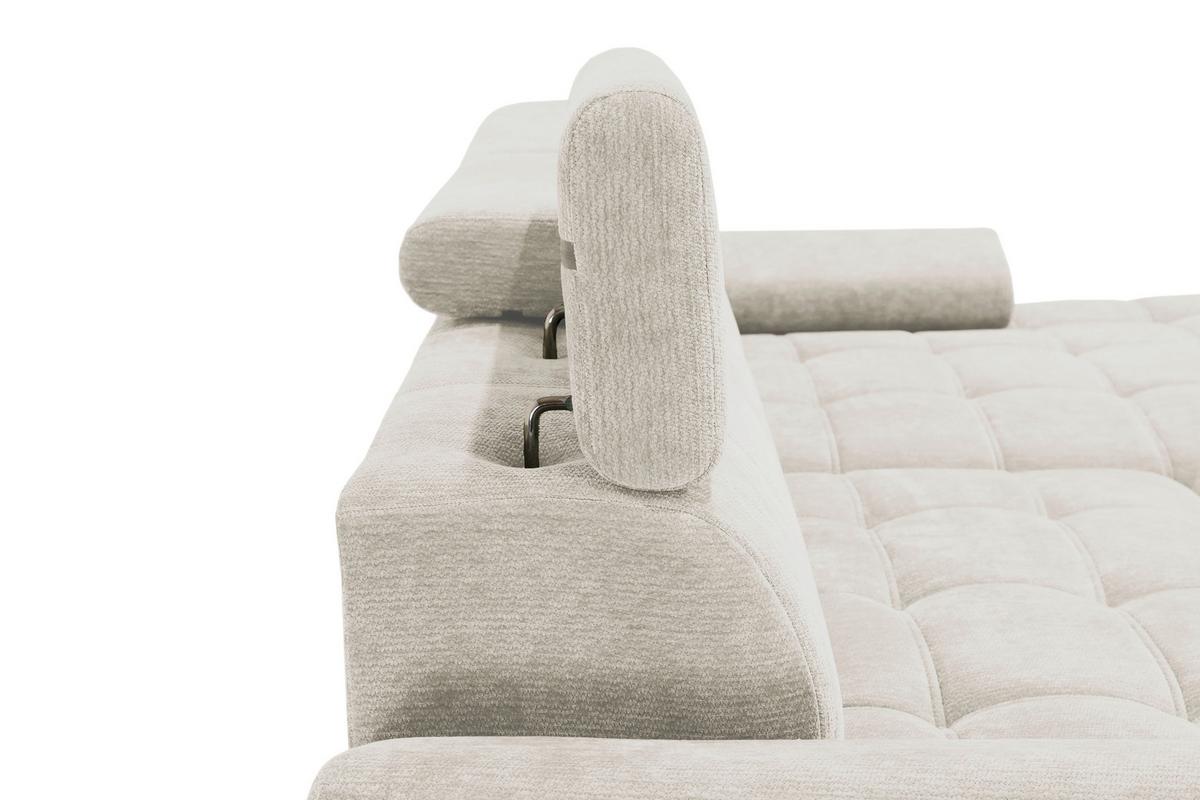 Kutna Garnitura Vegas - bež/crna, Design, drvo/tekstil (294/173cm) - Modern Living