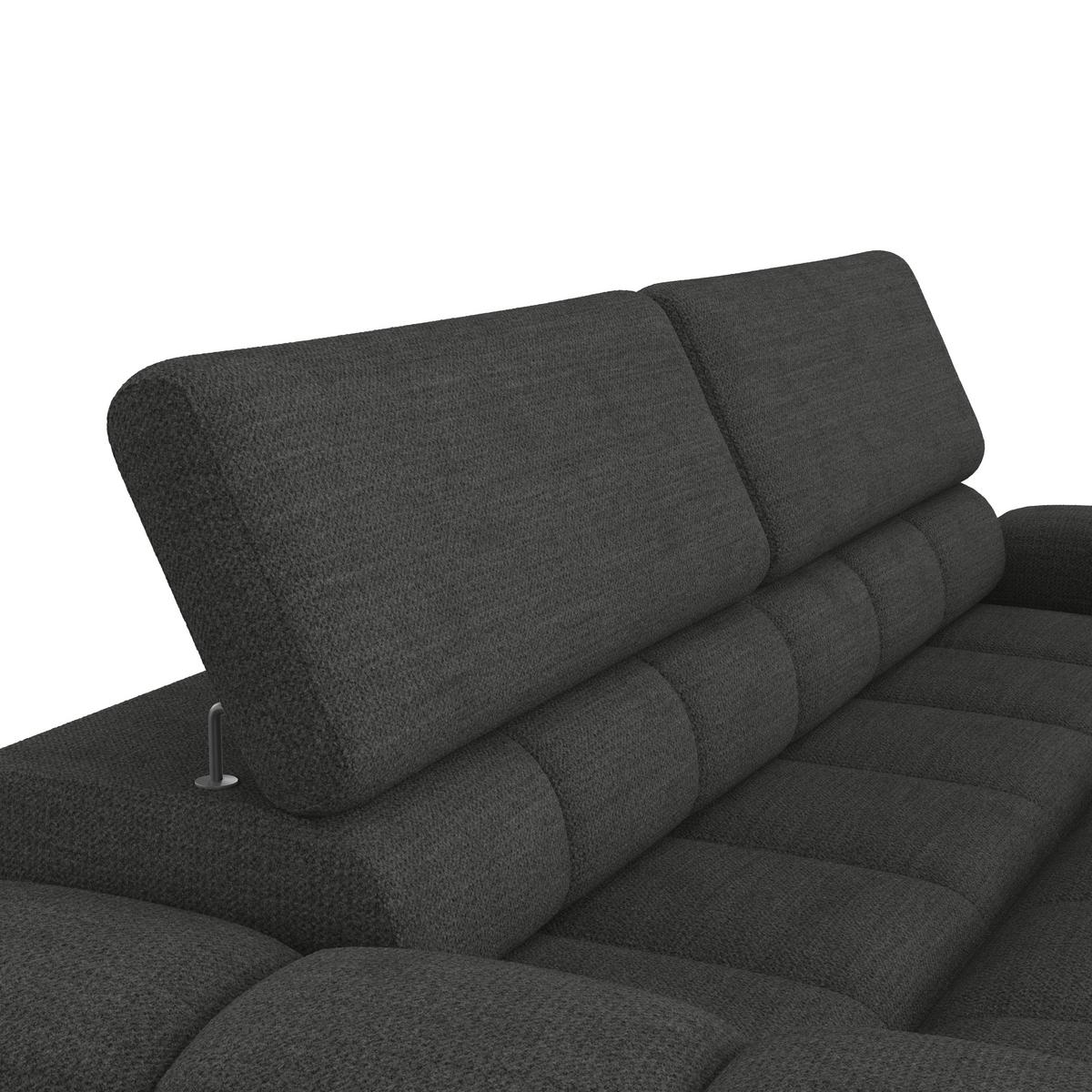 Velika Sofa Bull - crna, Design, tekstil/plastika (248/77-97/108cm) - Luca Bessoni