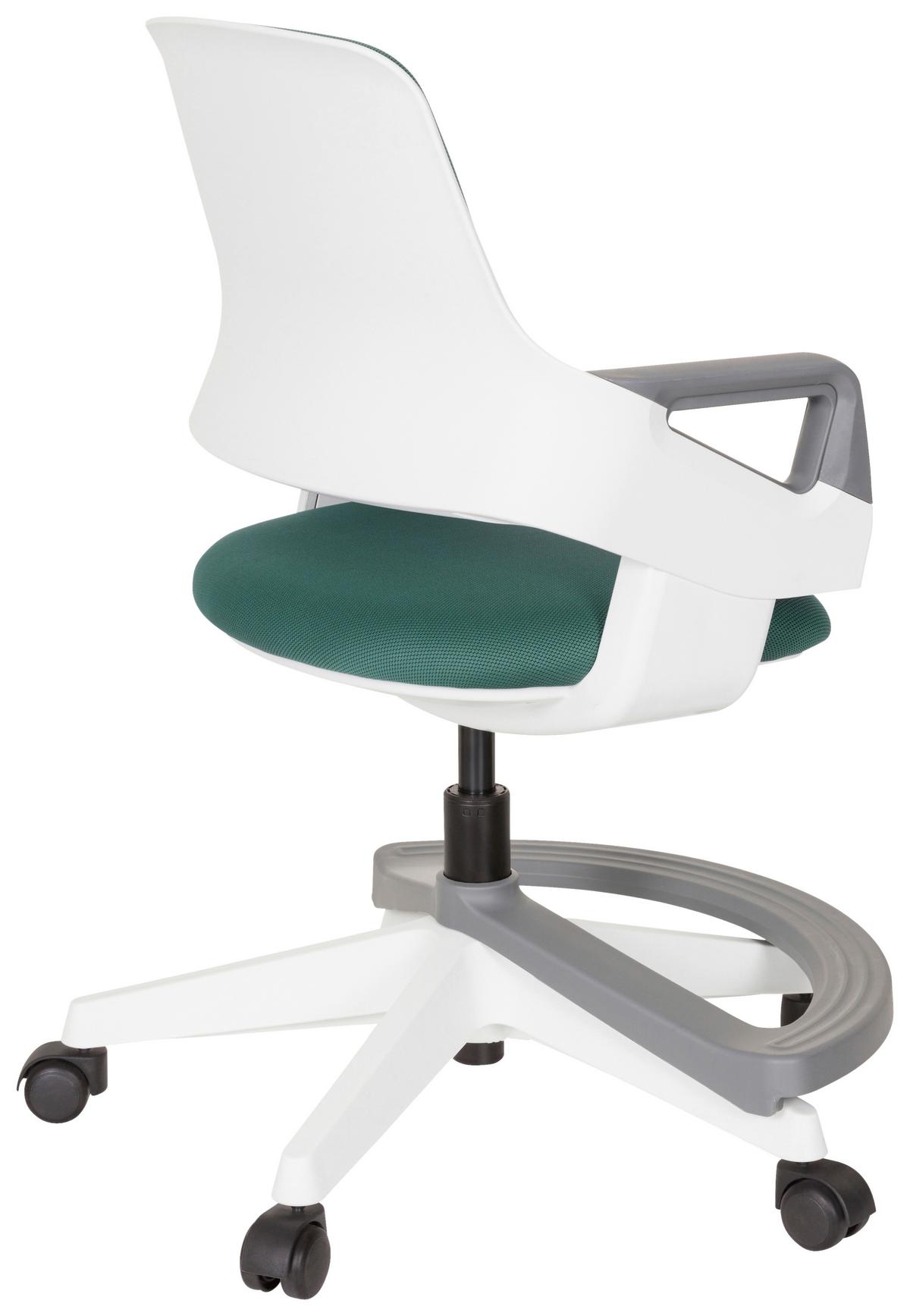 Otroški Vrtljivi Stol Kid Flex, Zelena - barve petroleja/bela, Moderno, umetna masa/tekstil (53/80 - 93/60cm) - MID.YOU