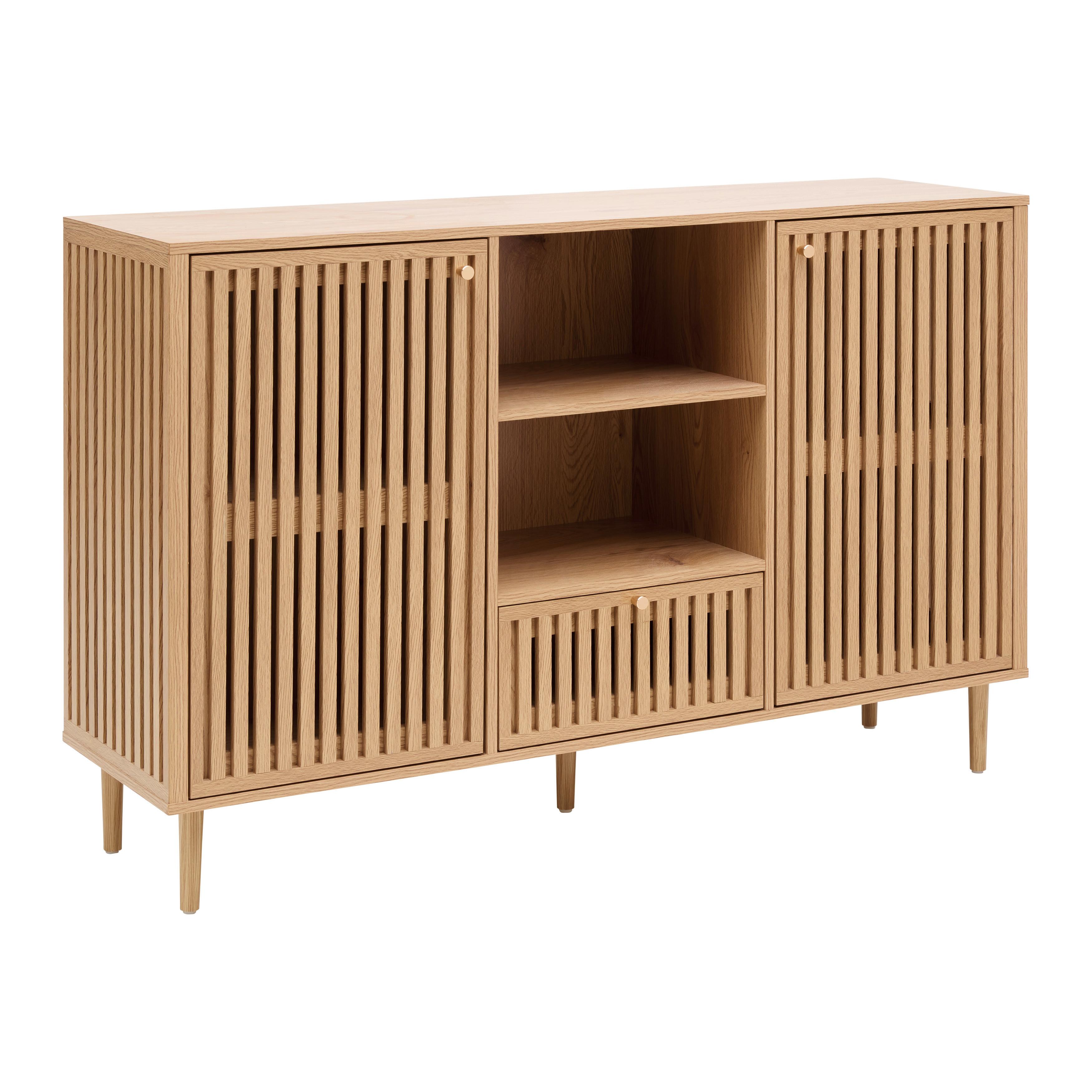SIDEBOARD BARCELONA -EXKLUSIV- - guldfärgad/naturfärgad, Lifestyle, metall/papper (142,8/90/40cm) - Mömax
