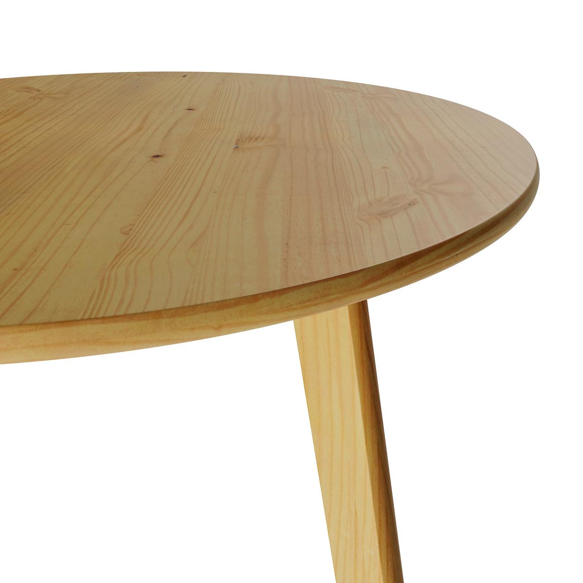 STÓŁ DO JADALNI MAHOE ESSTISCH NATUR - kolor naturalny, Modern, drewno (120/120/76cm) - MID.YOU