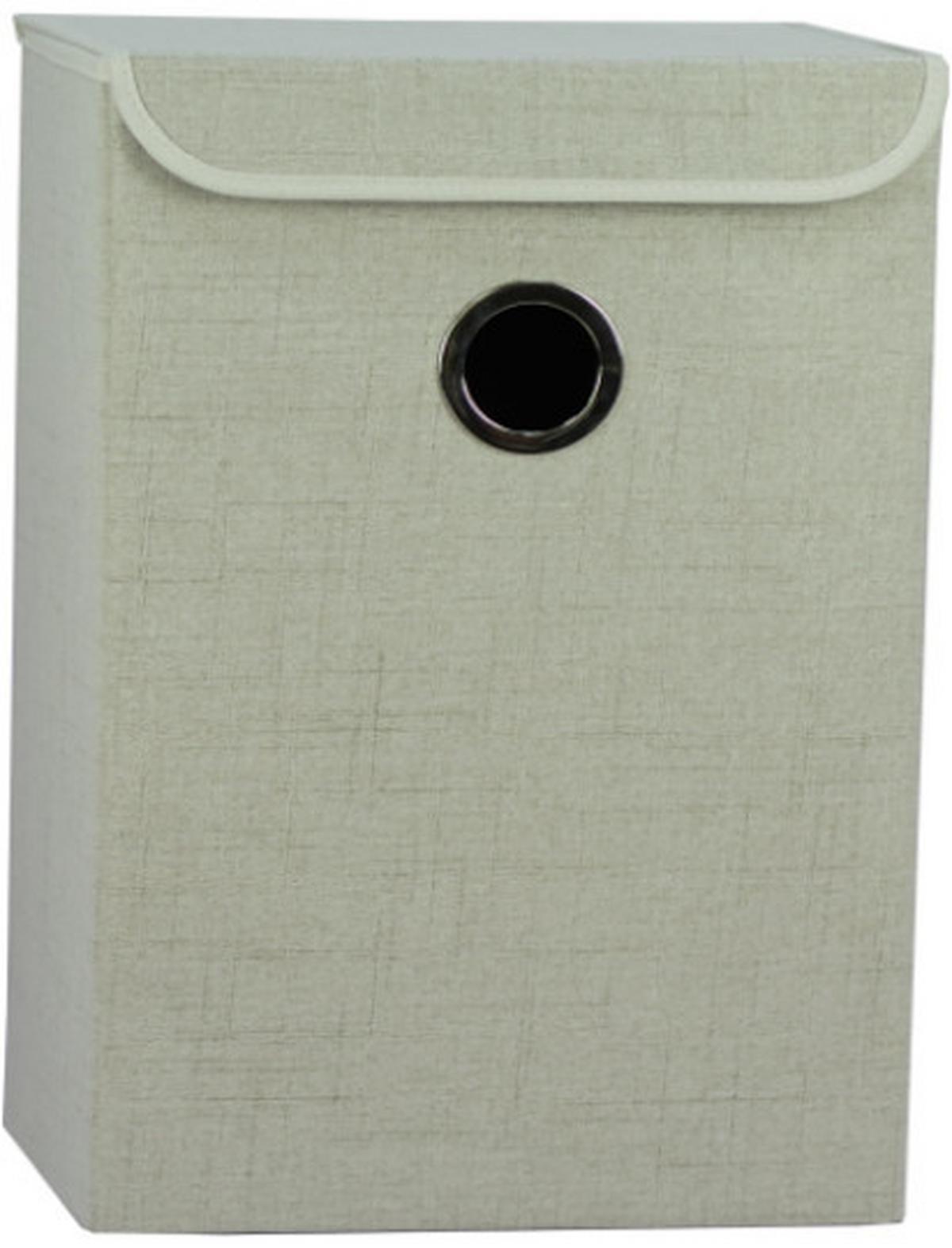 Košara Za Rublje Agora 40x30x60cm - bež, Moderno, karton/metal (40/30/60cm) - Mömax