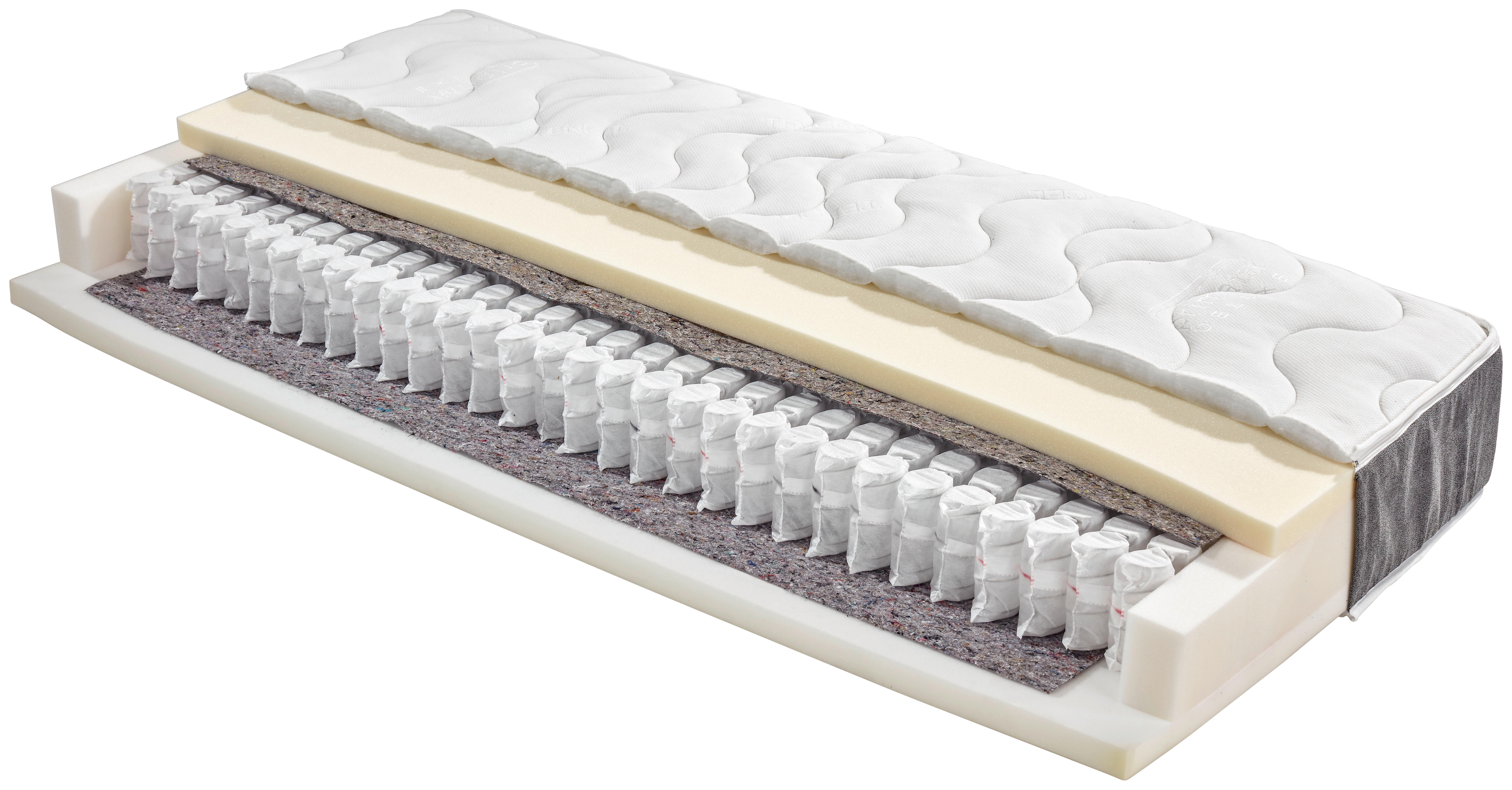 Madrac S Džep.opruž.jezgrom Timber H2/h3 - bijela, tekstil (90/200cm) - Primatex