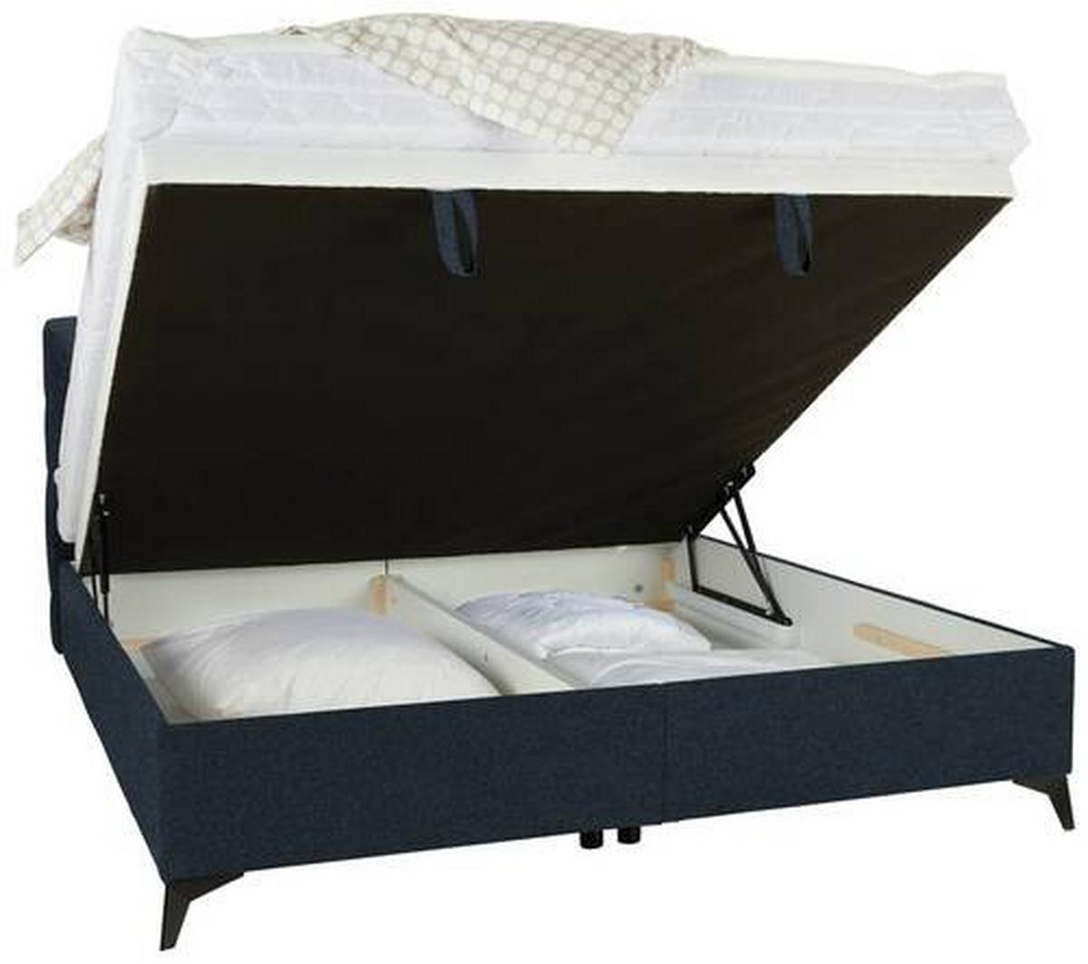 Boxbett in Schwarz ca. 180x200cm - Schwarz, KONVENTIONELL, Holzwerkstoff/Kunststoff (180/200cm) - Mömax
