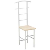 Stander haine RITA - culoare lemn stejar/culoare aluminiu, Modern, metal/material pe bază de lemn (46/109/46cm) - Modern Living