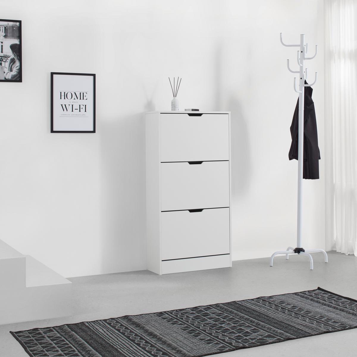 SZAFKA UCHYLNA NA BUTY RUDI -EXKLUSIV- - biały, Konventionell, materiał drewnopochodny (60/118/24cm) - Mömax