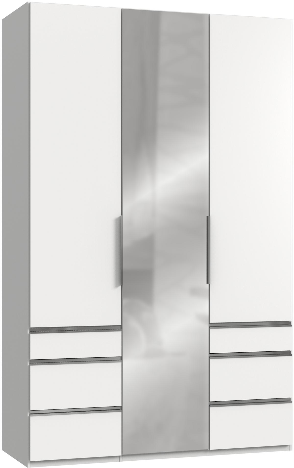 Ormar S Klasičnim Vratima Level 36 A - bijela/boje kroma, Moderno, staklo/drvni materijal (150/236/58cm) - Modern Living