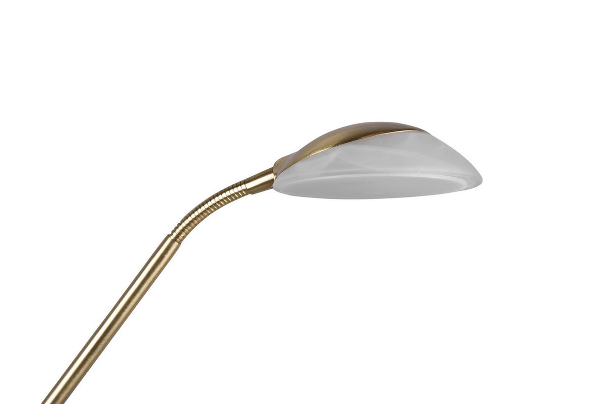 LAMPA LED OŚWIETLAJĄCA SUFIT ORSON - kolor mosiężny/kolor alabastrowy, Basics, metal/szkło (32,5/180cm) - Novel