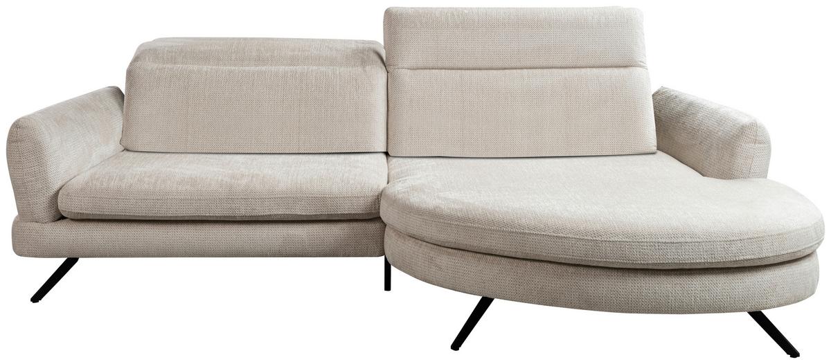 Kutna Garnitura Jasper - svijetlo siva/crna, Moderno, drvni materijal/tekstil (277/85-104/177-198cm) - Premium Living