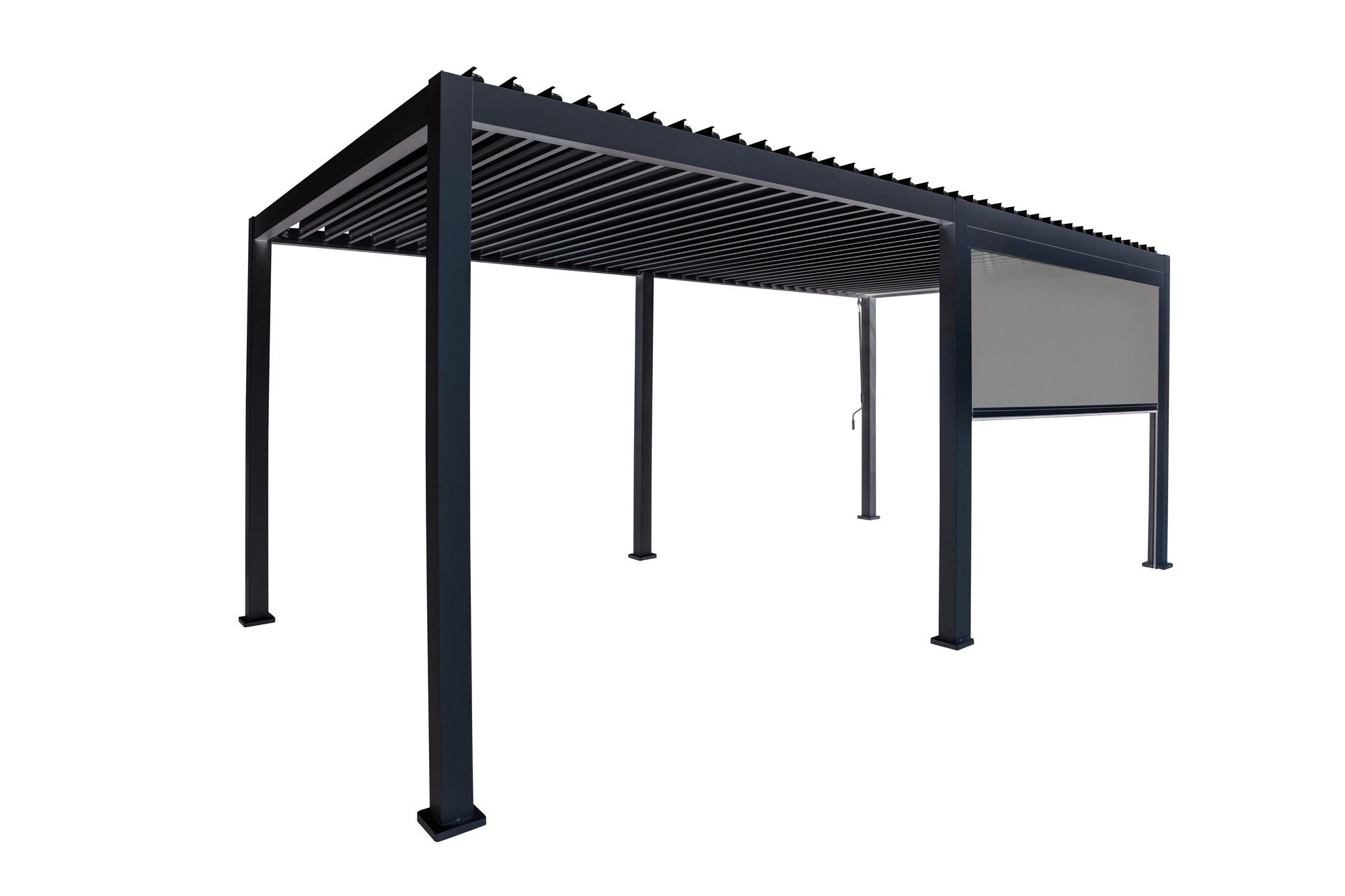 Rolo Za Pergolo Mirador, Antracit, 400x250cm - siva/antracit, Moderno, kovina/tekstil (400/250/10cm) - Gardenson