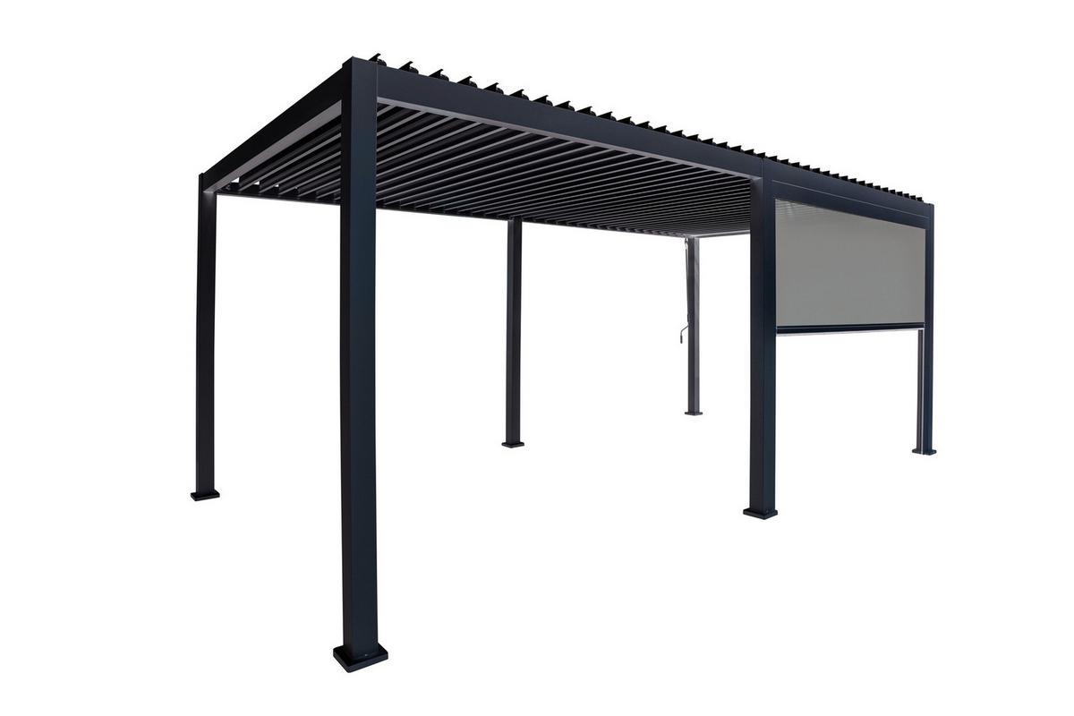 Rolo Za Pergolo Mirador, Antracit, 360x250cm - siva/antracit, Moderno, kovina/tekstil (360/250/10cm) - Gardenson