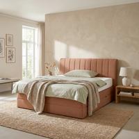 Boxspringbett Belano Rostfarben ca. 180x200cm - Rostfarben, KONVENTIONELL, Holz/Holzwerkstoff (180/200cm) - Premium Living