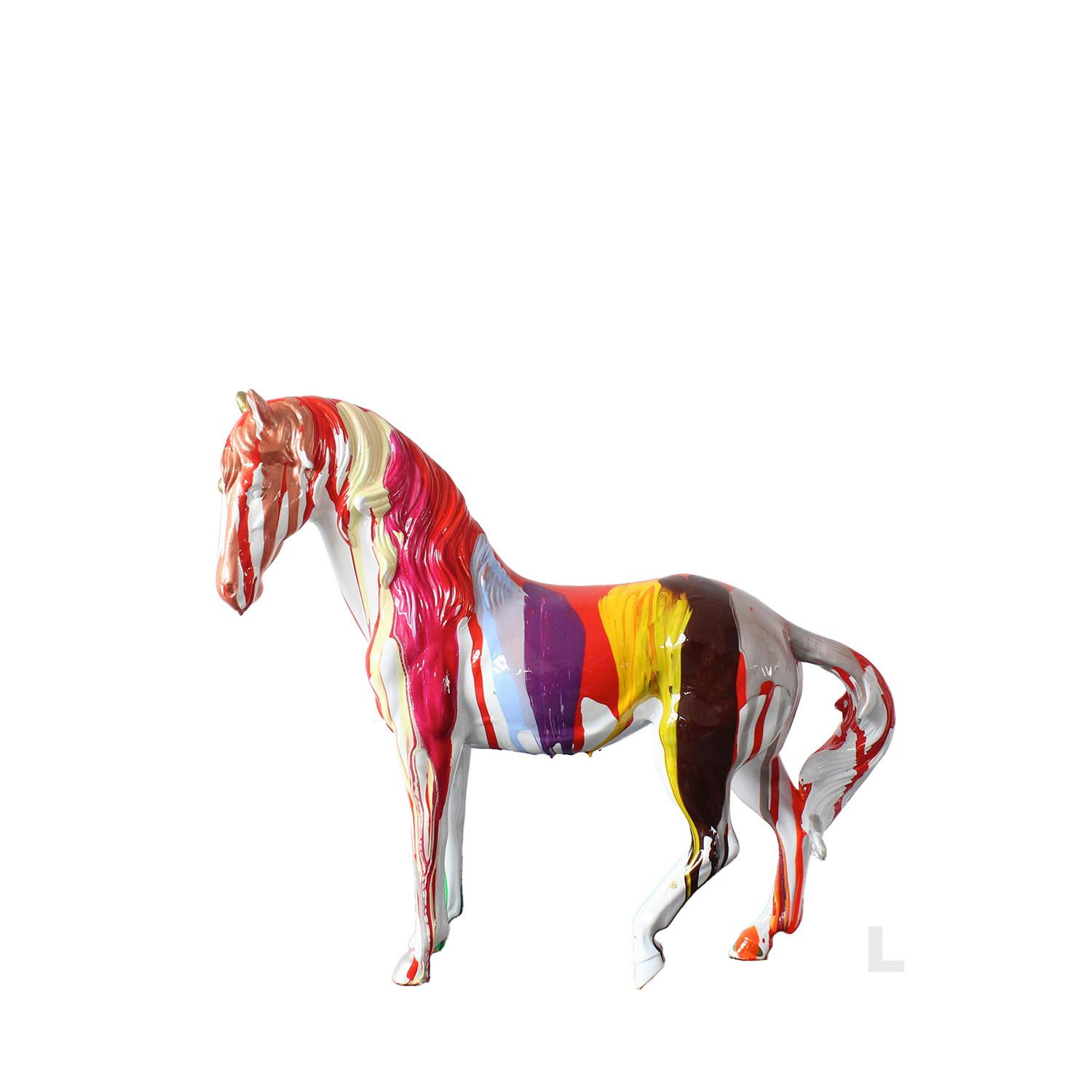 Dekopferd Cavallo Multicolor - Multicolor, Basics, Kunststoff (34/31/10cm)