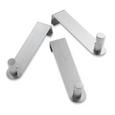 Garderobenhaken in Edelstahlfarben - Edelstahlfarben, Basics, Metall (13,5cm) - MÖMAX modern living