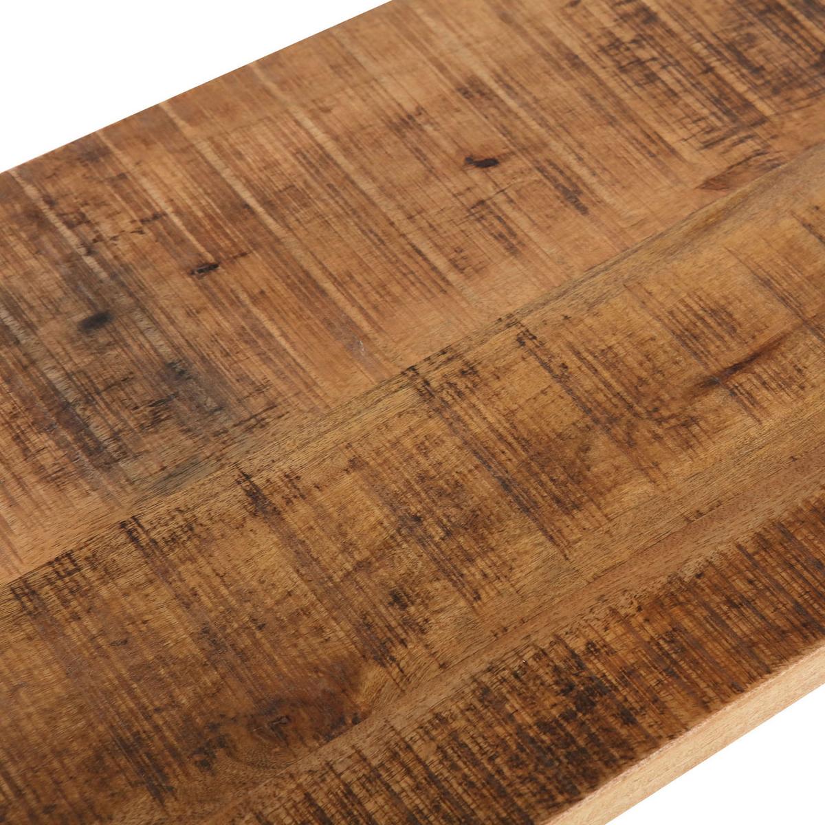 ŁAWKA BARNEY - kolor naturalny/czarny, Lifestyle, metal/drewno (160/45/40cm) - Landscape