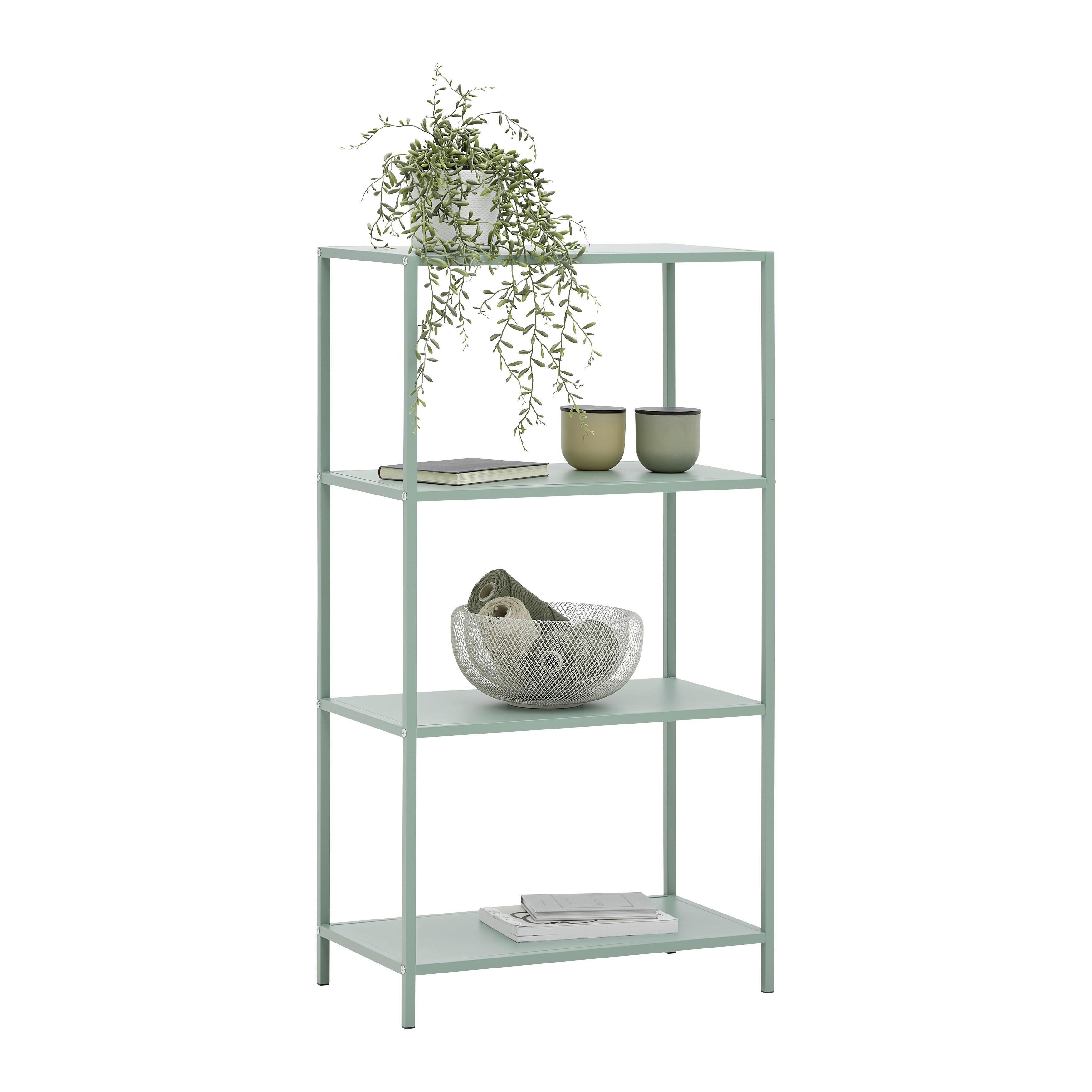 Regal Havanna Grün - Grün, Modern, Holzwerkstoff/Metall (60/113/33cm) - Mömax