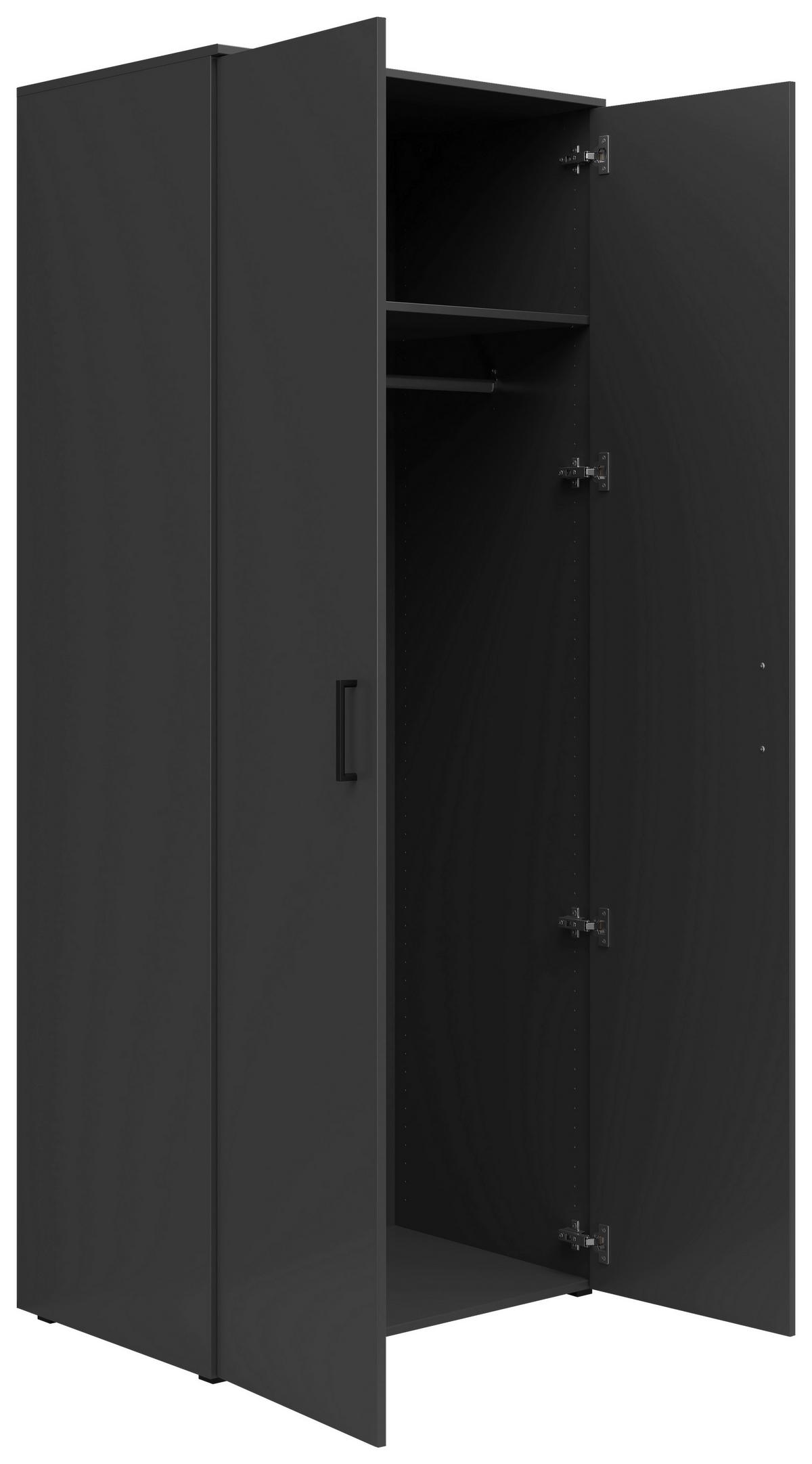 Dulap MULTI - grafit, Modern, material pe bază de lemn (80/195/52cm) - Modern Living