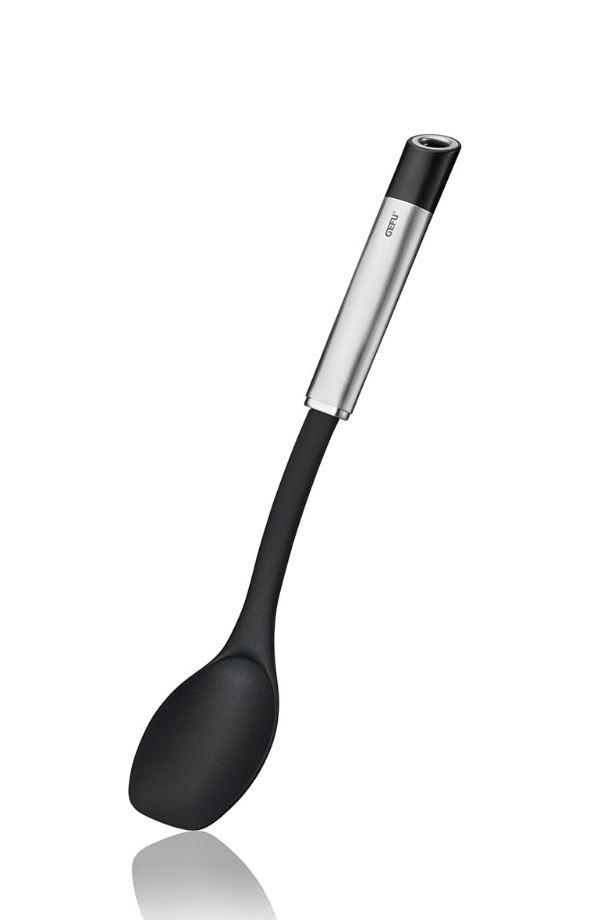 ŁYŻKA KUCHENNA 29213 - kolor stalowy/czarny, Basics, tworzywo sztuczne/metal (8,6/2,3/31,6cm) - Gefu