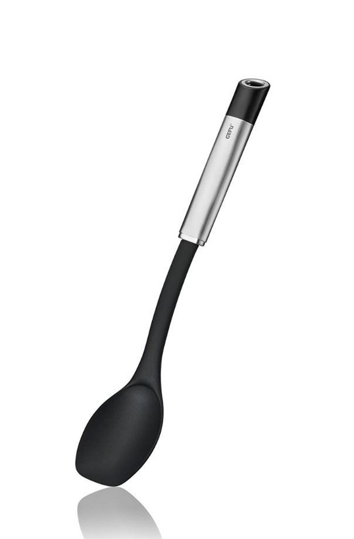 ŁYŻKA KUCHENNA 29213 - kolor stalowy/czarny, Basics, tworzywo sztuczne/metal (8,6/2,3/31,6cm) - Gefu