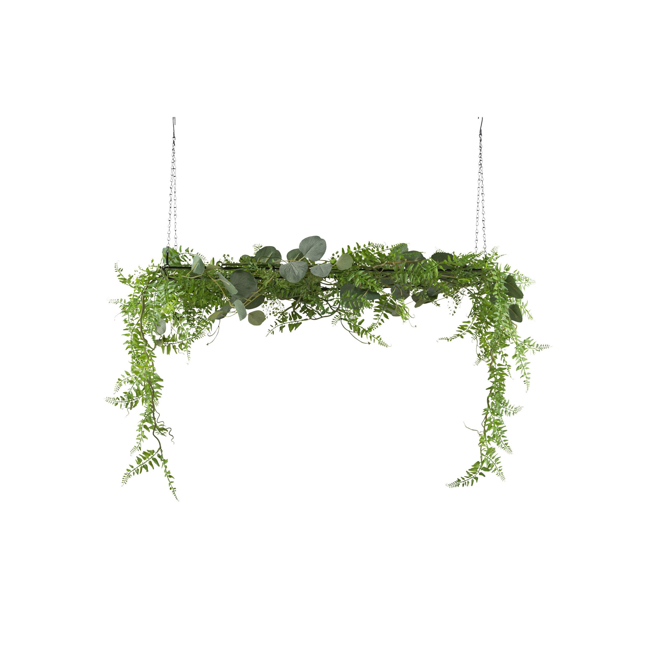 Kunstpflanze Hängepflanzen Grün - Grün, Design, Kunststoff (45cm)