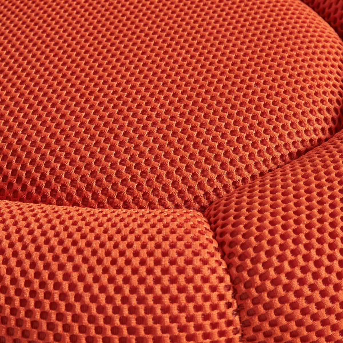 Hocker Flower in Meshstoff Orange - Orange, LIFESTYLE, Holz/Holzwerkstoff (58/58/31cm) - Mömax