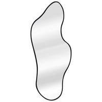 Oglindă Tiara - negru, Modern, sticlă/material pe bază de lemn (50/120/2,3cm) - Modern Living