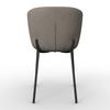 STOEL NOEMIE - Bruin/Zwart, Modern, Hout/Textiel (49/81/54cm) - Bessagi Home