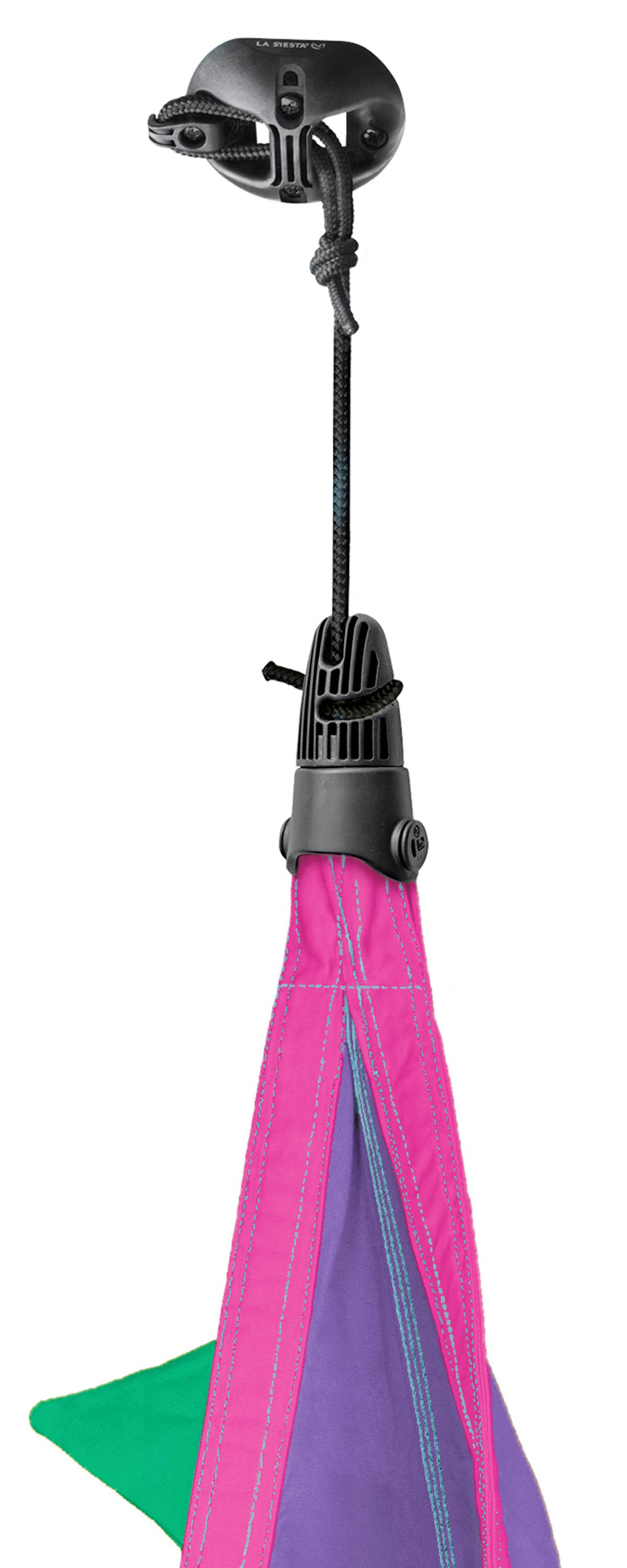 Kinderhängesessel Hanging Nest Grün/Lila/Pink - Pink/Lila, KONVENTIONELL, Textil (70/200-400/150cm) - La Siesta