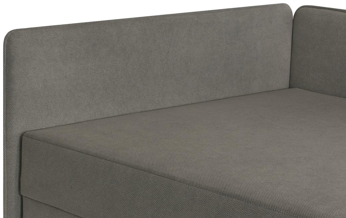 ŁÓŻKO SKRZYNIOWE HENRIETTE - czarny/kolor grafitowy, Konventionell, tkanina (120/200cm) - P & B