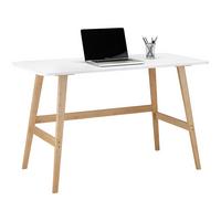Íróasztal Phil - natúr/fehér, Modern, faalapú anyag/természetes anyagok (120/75/60cm) - Mömax