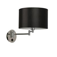 Zidna Svjetiljka Alexia - boje kroma/crna, Konvencionalno, metal/plastika (23/41/24cm)