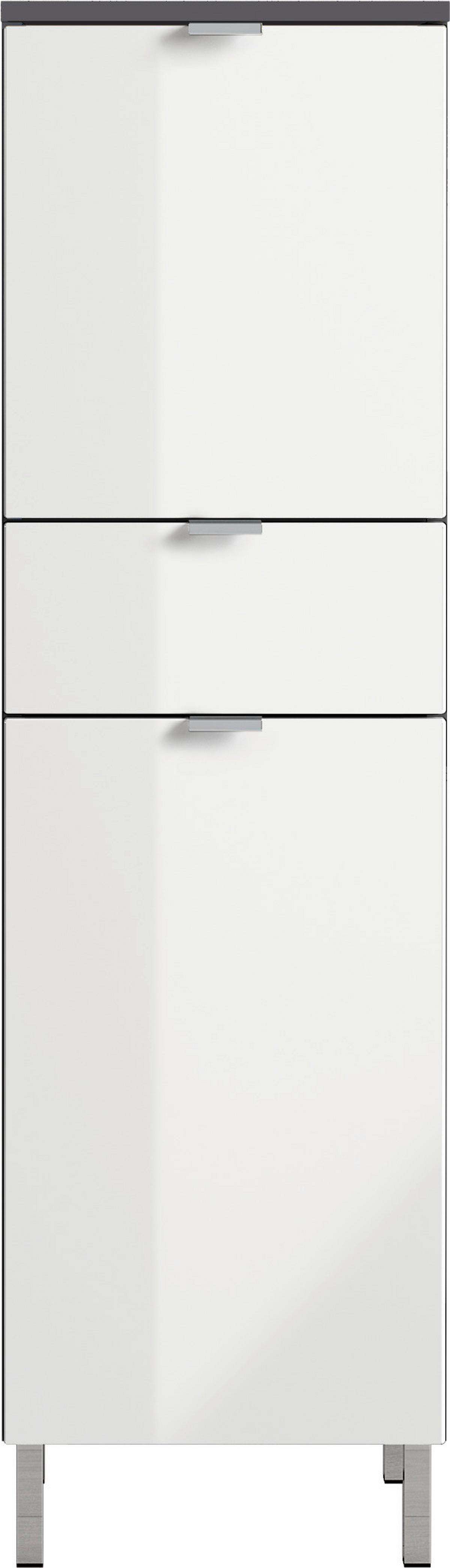 UNTERSCHRANK GW-MAURESA - Chromfarben/Graphitfarben, KONVENTIONELL, Holzwerkstoff/Metall (34/120/34cm) - Germania