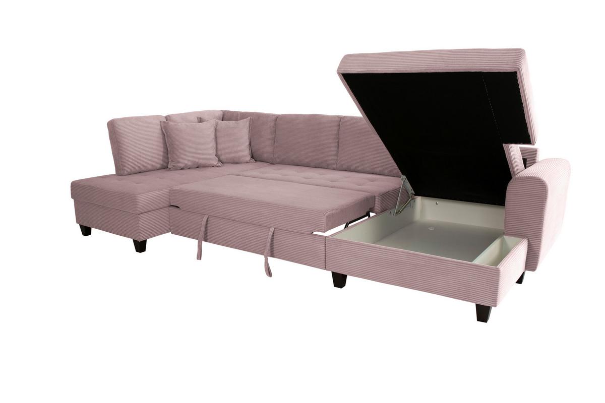 Canapea modulara MORITZ - roz, Trend, textil (178/324/155cm) - Modern Living