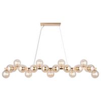 Pendelleuchte Dallas Goldfarben max. 28 Watt - Goldfarben, Trend, Glas/Metall (23,8/22,8/123,5cm) - MAYTONI