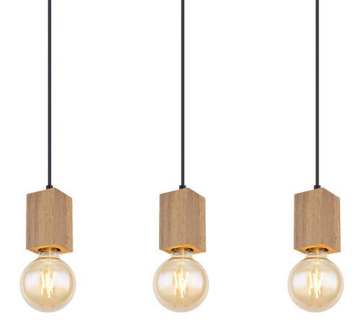 Viseča Svetilka 15655-5h Moitas - črna/temno rjava, Basics, kovina/umetna masa (115/6/120cm) - Globo