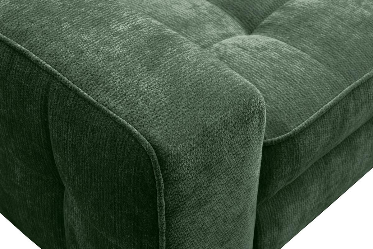 Kutna Garnitura Talia - tamno zelena/crna, Basics, tekstil/metal (203/70-90/251cm) - Modern Living