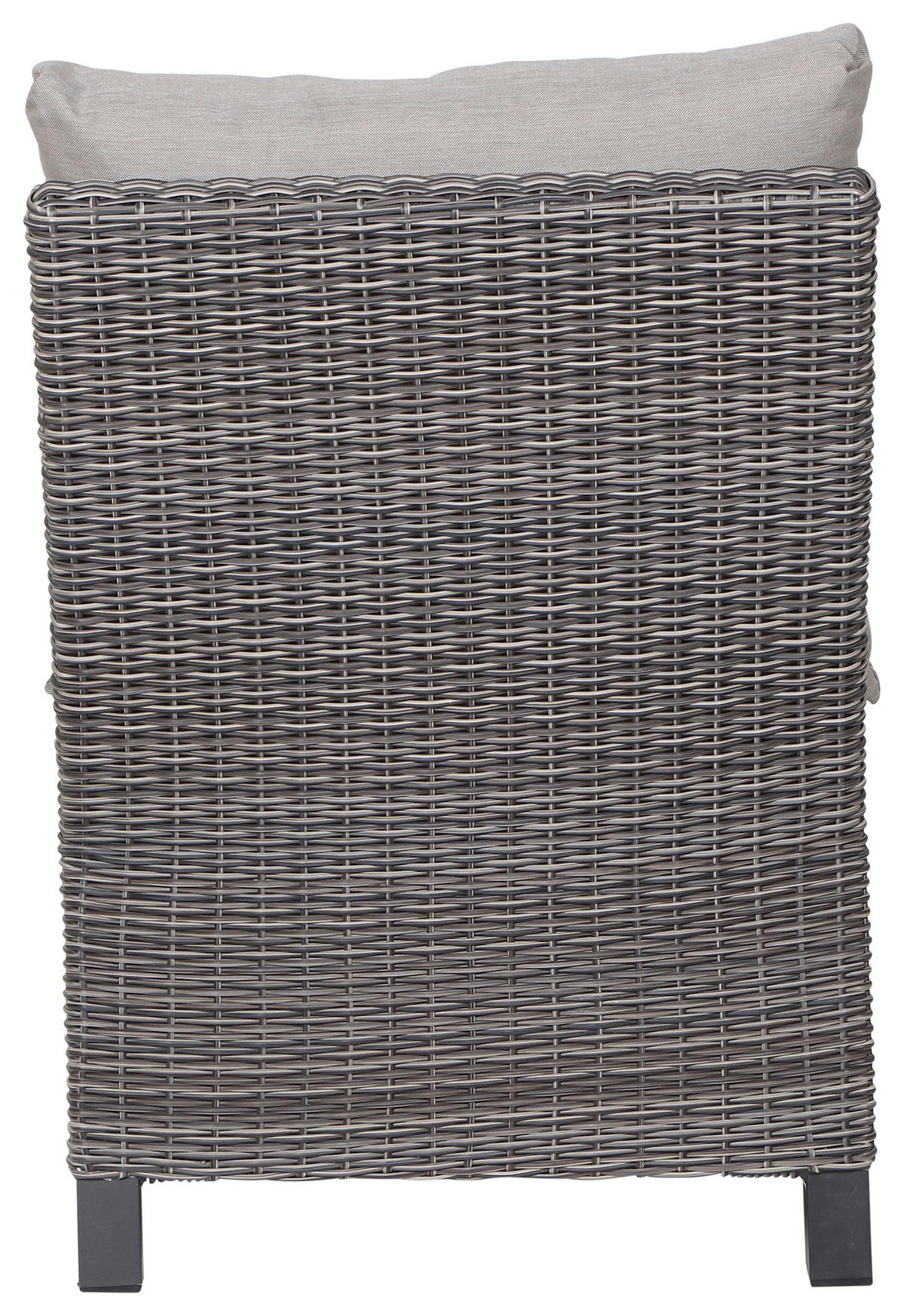 Loungegarnitur Corido Grau - Grau, Basics, Keramik/Kunststoff (83/103/160cm) - Siena Garden