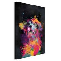 Slika Na Platnu Dog's Joy - večbarvno, Basics, tekstil/les (60/90/1,2cm) - artgeist