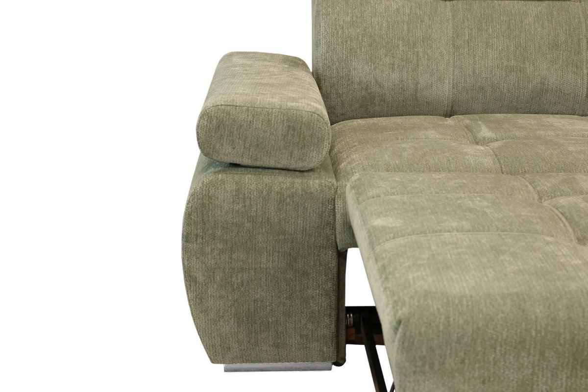 Kutna Garnitura Vegas - srebrne boje/boje kadulje, Design, drvo/tekstil (294/173cm) - Modern Living