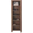 Garderobenschrank Dunkelbraun - Nickelfarben, LIFESTYLE, Holzwerkstoff/Metall (65/200/40cm) - Mömax modern living Garderobenschrank Dunkelbraun - Nickelfarben, LIFESTYLE, Holzwerkstoff/Metall (65/200/40cm) - Mömax modern living