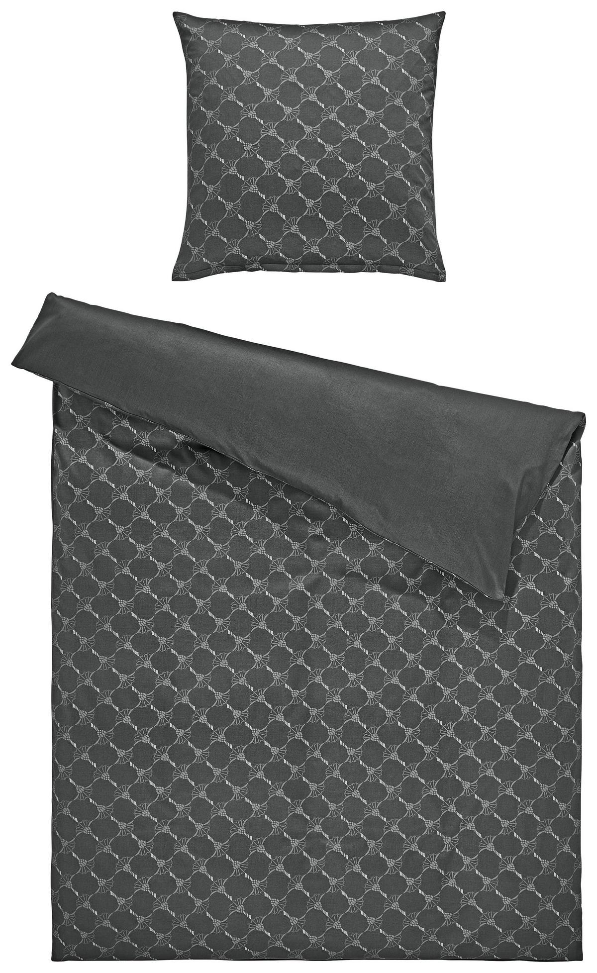 POŚCIEL DWUSTRONNA JOOP! CORNFLOWER GRADIANT - kolor grafitowy, Basics, tkanina (135/200cm) - Joop!