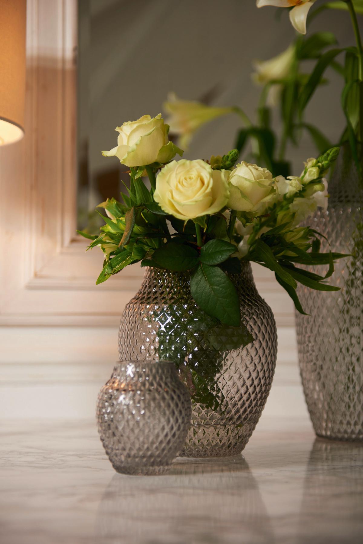 Vase Violett - Violett, Basics, Glas (20/23cm) - Leonardo