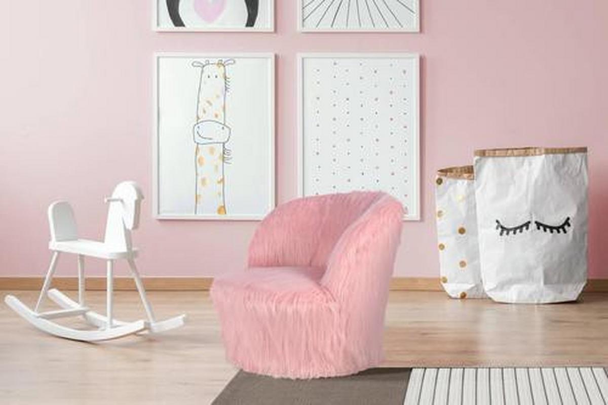 Kinderstuhl Nanny Hellrosa - Hellrosa, Basics, Holz/Kunststoff (47/45/47cm) - Kayoom