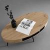 SOFFBORD EMILIA - svart/ekfärgad, Modern, metall (120/60/40cm) - Bessagi Home