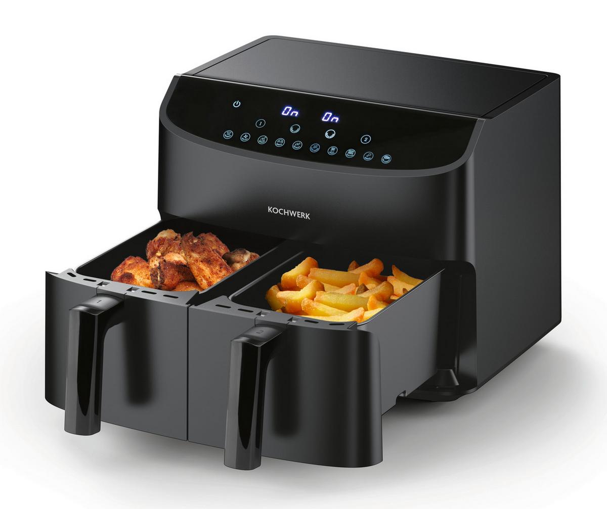 FRYTKOWNICA BEZTŁUSZCZOWA 13186 - czarny, Basics, tworzywo sztuczne/metal (39/36/31cm)