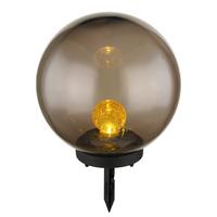 Solarleuchte Schwarz/Orange max. 0,06 Watt - Orange/Grau, Basics, Kunststoff (25/25/38,5cm) - Globo