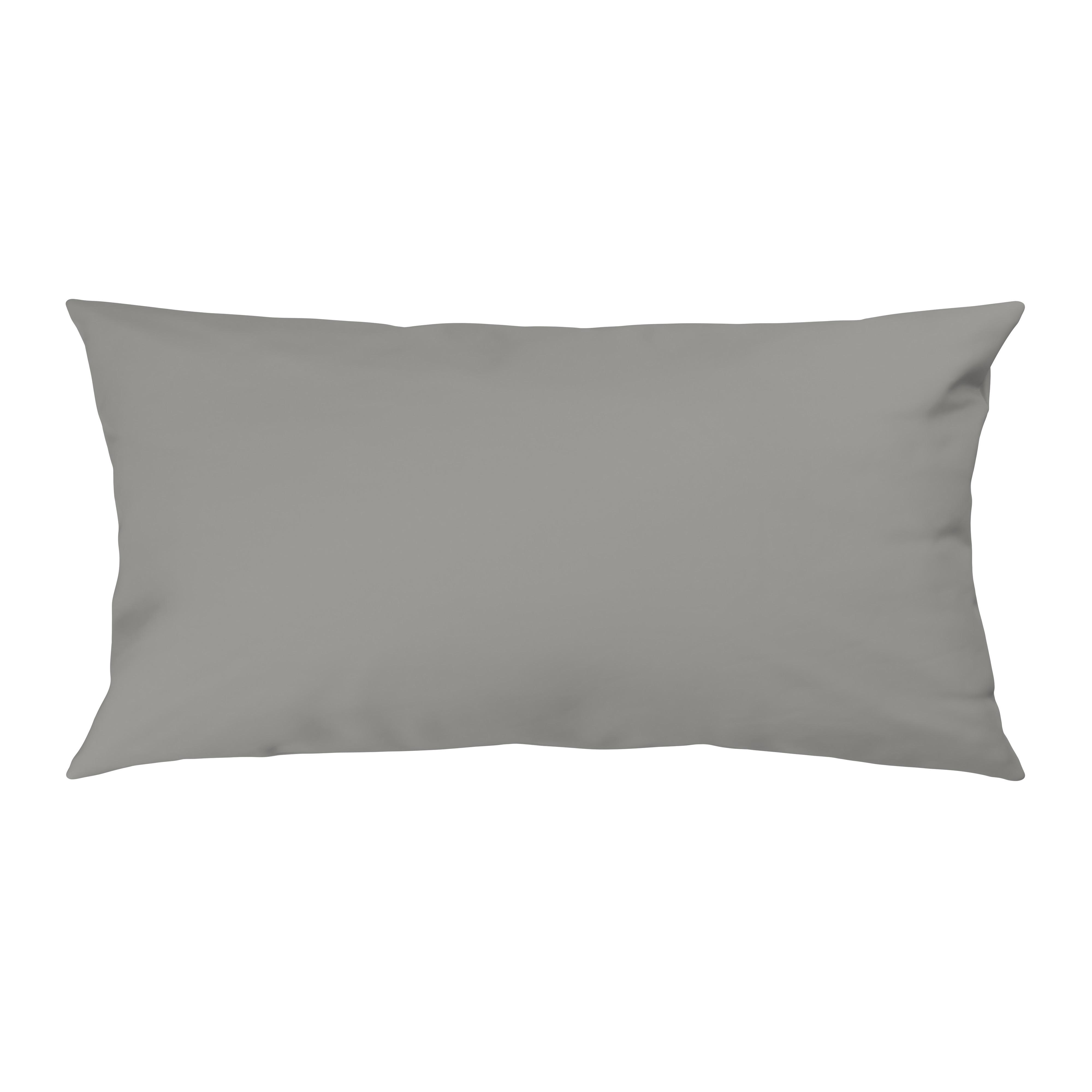 Kopfpolsterbezug Julie Grau ca. 40x80cm - Grau, Textil (40/80cm) - Mömax